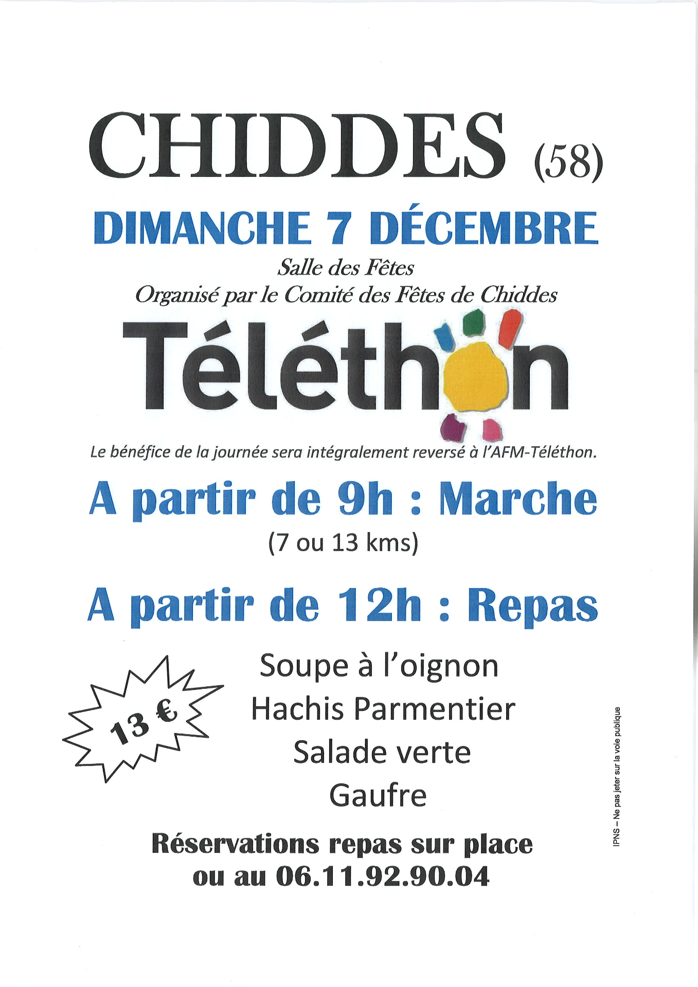 affiche téléthon